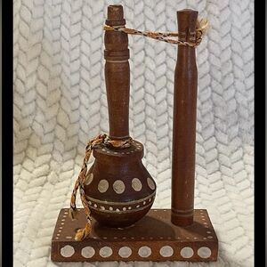 Wooden Dahi Handi Decorative Decor India Art